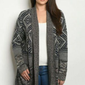 Boho cardigan NWT, size large